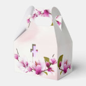Magnolia Pink Floral Beerdigung Geschenkschachtel (Rückseite)