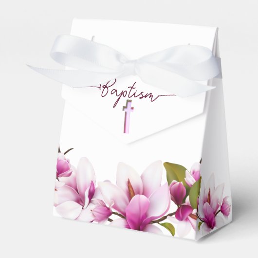 Magnolia Pink Floral Geschenkschachtel (Vorderseite)