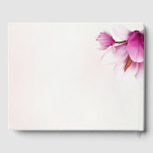 Magnolia Pink Floral Memorial Gästebuch (Rückseite)