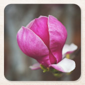 Magnolia Pink Full Bloom Rechteckiger Pappuntersetzer (Vorderseite)