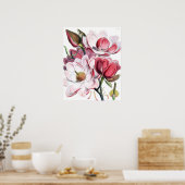 Magnolia Poster (Küche)