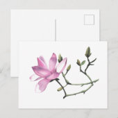 Magnolia Postkarte (Vorne/Hinten)