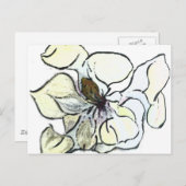 Magnolia Postkarte (Vorne/Hinten)