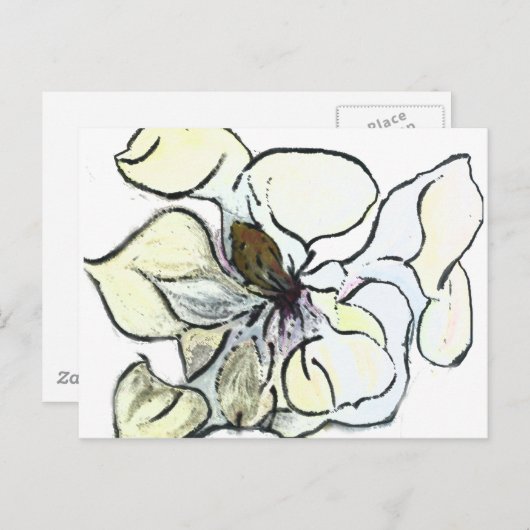 Magnolia Postkarte (Vorne/Hinten)