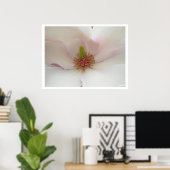 Magnolia Print White Blume Poster Print (Heimbüro)