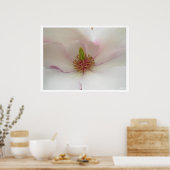 Magnolia Print White Blume Poster Print (Küche)