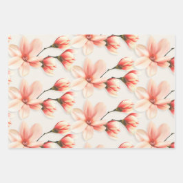 Magnolia Pussy Willows Jeden Anlaß Geschenkpapier Set