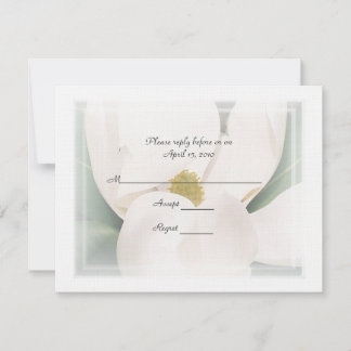 Magnolia-R.S.V.P.-Hochzeitskarten RSVP Karte