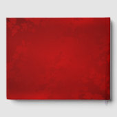 Magnolia Red Gold Weihnachtsfeier Gästebuch (Rückseite)