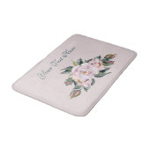 Magnolia Rosa Blume Badematte (Schrägansicht)