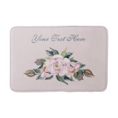 Magnolia Rosa Blume Badematte (Vorderseite)