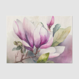 MAGNOLIA rosa Blumendecoupage Seidenpapier