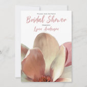 Magnolia Rosa Brautparty Einladung (Vorderseite)