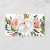 Magnolia Rose Cotton Enclosure Card Visitenkarte (Rückseite)