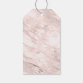 Magnolia & Rose Gold Circle Foto Save the Date Geschenkanhänger (Rückseite)