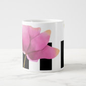 Magnolia Rosé Modernes Blumendesign Jumbo-Tasse (Vorderseite)