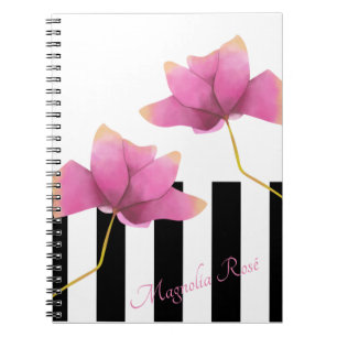 Magnolia Rosé Modernes Blumendesign Notizblock
