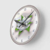 Magnolia Runde Wanduhr (Winkel)