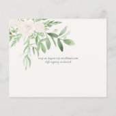 Magnolia Sage Green Floral Wedding lädt das Budget Flyer (Hinten)