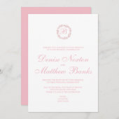 Magnolia Sammlung Almond Blossom auf dem White Inv Einladung (Vorne/Hinten)