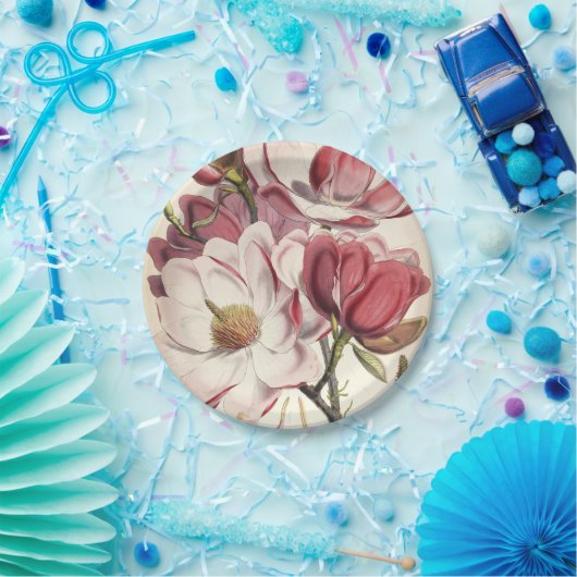 Magnolia - Sammlung Botanicals Pappteller (Party)