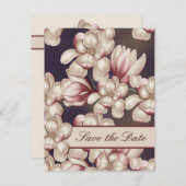 Magnolia Save the Date Wedding Magnolia Einladung (Vorne/Hinten)
