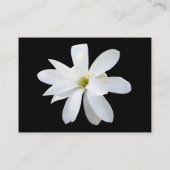 Magnolia - Schwarz Visitenkarte (Rückseite)
