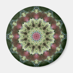 Magnolia Seed Pod Mandala Magnet