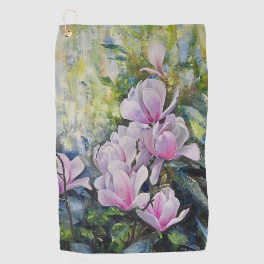 Magnolia Serenity - Florentiner Kunst - Lukian Golfhandtuch (Vorderseite)