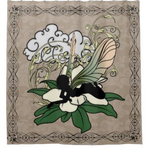 Magnolia Shadow Fairy Duschvorhang