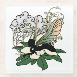 Magnolia Shadow Fairy Glasuntersetzer
