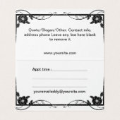 Magnolia Shadow Fairy Visitenkarten (Innenseite Aufgefaltet)