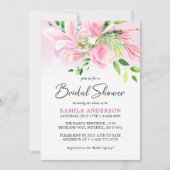 Magnolia Spring Brautparty Einladung (Vorderseite)