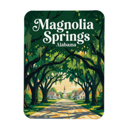 Magnolia Springs USA Magnet