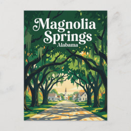 Magnolia Springs USA Postkarte