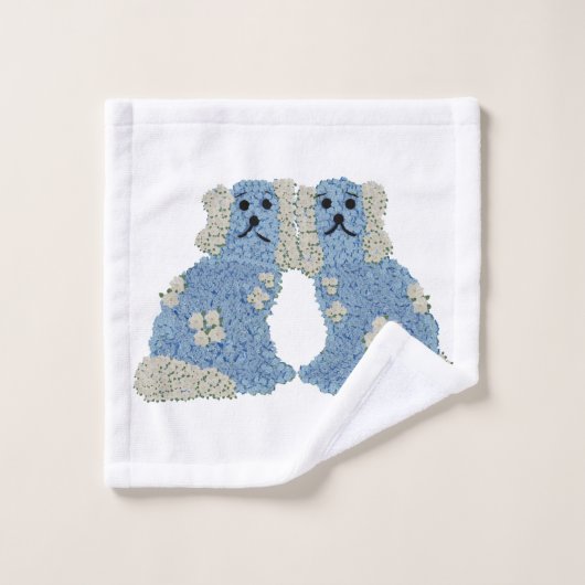 Magnolia Staffordshire Dogs Ginger Jars Badhandtuch Set (Waschlappen)