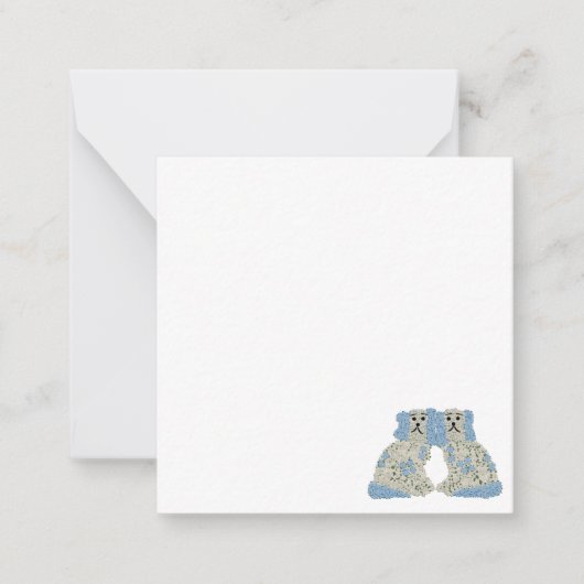 Magnolia Staffordshire Dogs Ginger Jars Mitteilungskarte (Vorderseite)