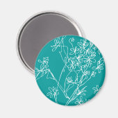 Magnolia Stellata Magnet (Vorderseite/Rückseite)