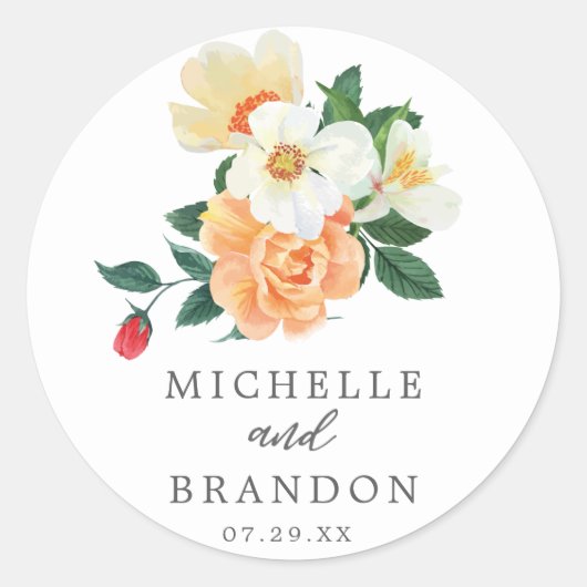 Magnolia Sticker Envelope Stamps (Vorderseite)