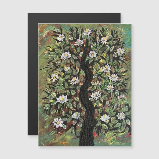 Magnolia Summer Magnetkarte (Vorne/Hinten)