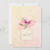 Magnolia Sunrise Arch Watercolor Einladung (Vorderseite)