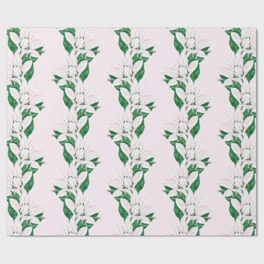 Magnolia Sway in Pink and Green Geschenkpapier (Flach)