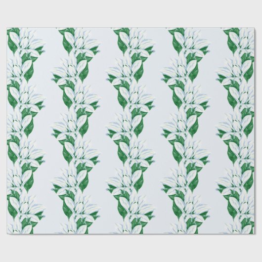 Magnolia Sway in Slate and Green Geschenkpapier (Flach)