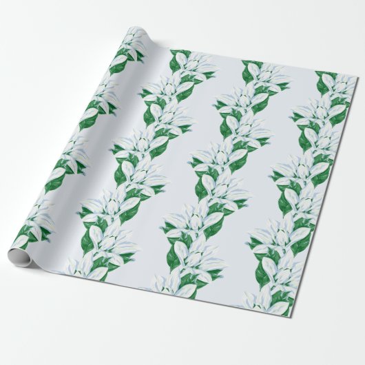 Magnolia Sway in Slate and Green Geschenkpapier (Ungerollt)
