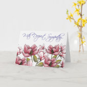Magnolia Sympathy Card Karte (Gelbe Blume)