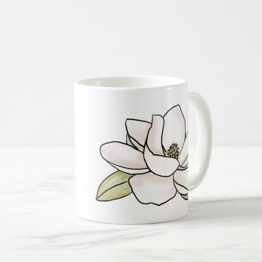 Magnolia-Tasse Kaffeetasse (VorderseiteRechts)