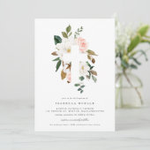 Magnolia Taufe Einladung (Stehend Vorderseite)