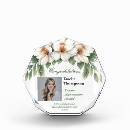 Magnolia Teacher Apprecife Award Keepake Foto