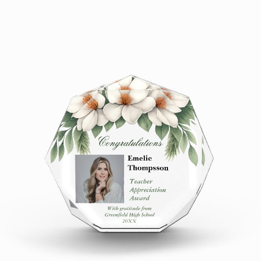 Magnolia Teacher Apprecife Award Keepake Foto (Vorderseite)