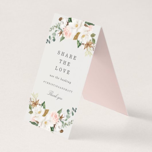 Magnolia Teilen Sie die Liebe Table Sign (Vorderseite)